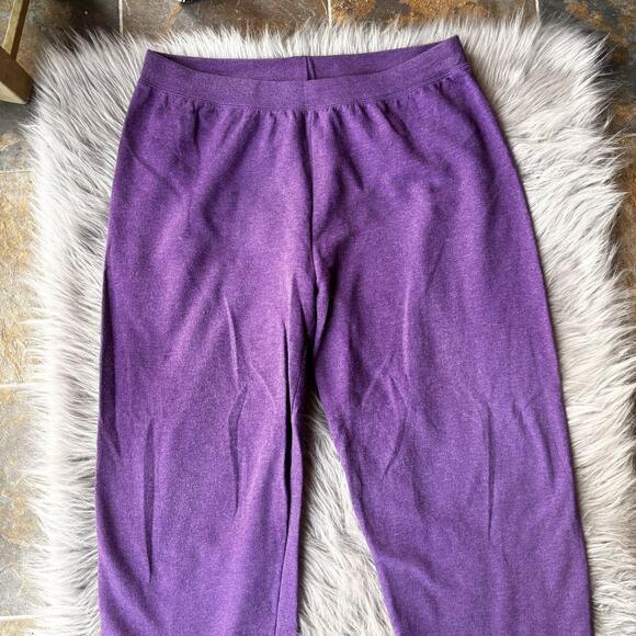 Just My Size Sweatpants Sz 2X Plus Size Fleece inside Purple Winter Comfy Lounge - Picture 2 of 11